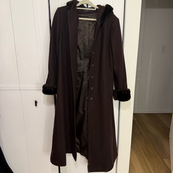 Donny Brook Jackets & Blazers - DonnyBrook Faux Fur Trimmed Wool Coat